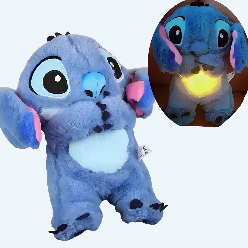 Peluche Stitch respirante avec berceuse apaisante